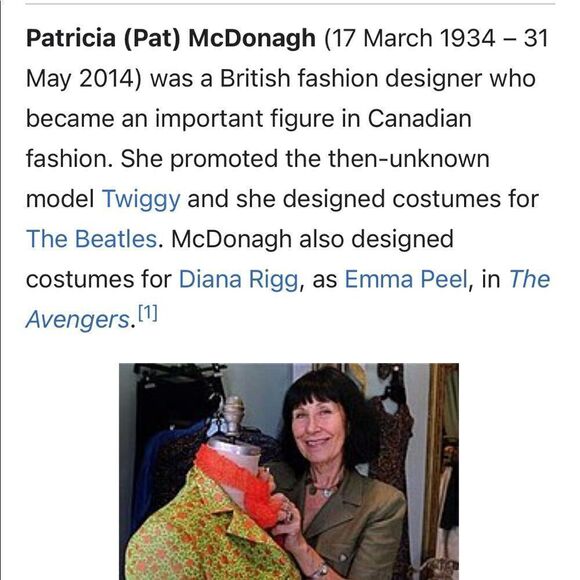 Vintage Pat McDonagh Tweed Wool Women’s Long Dress Coat 8 Medium - Picture 13 of 14